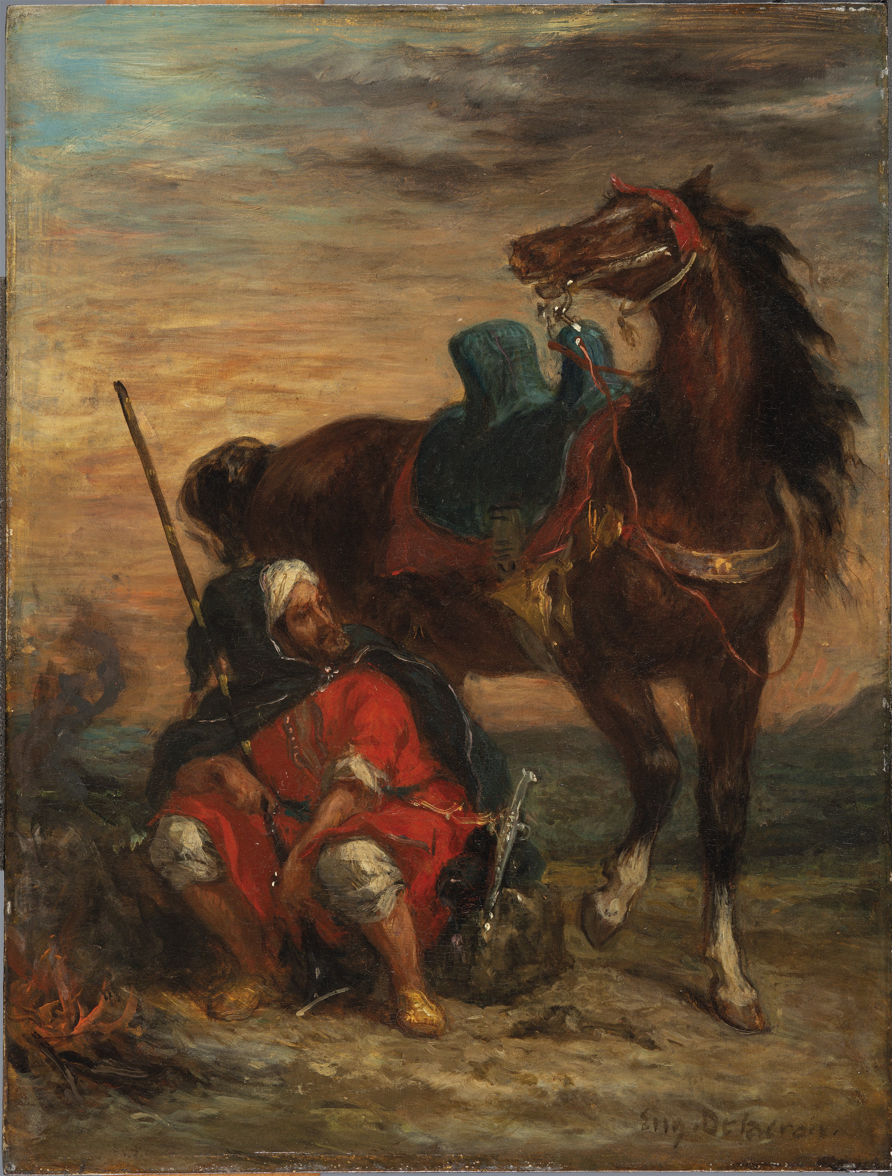 Arab Rider - Delacroix, Eugène. Museo Nacional Thyssen-Bornemisza